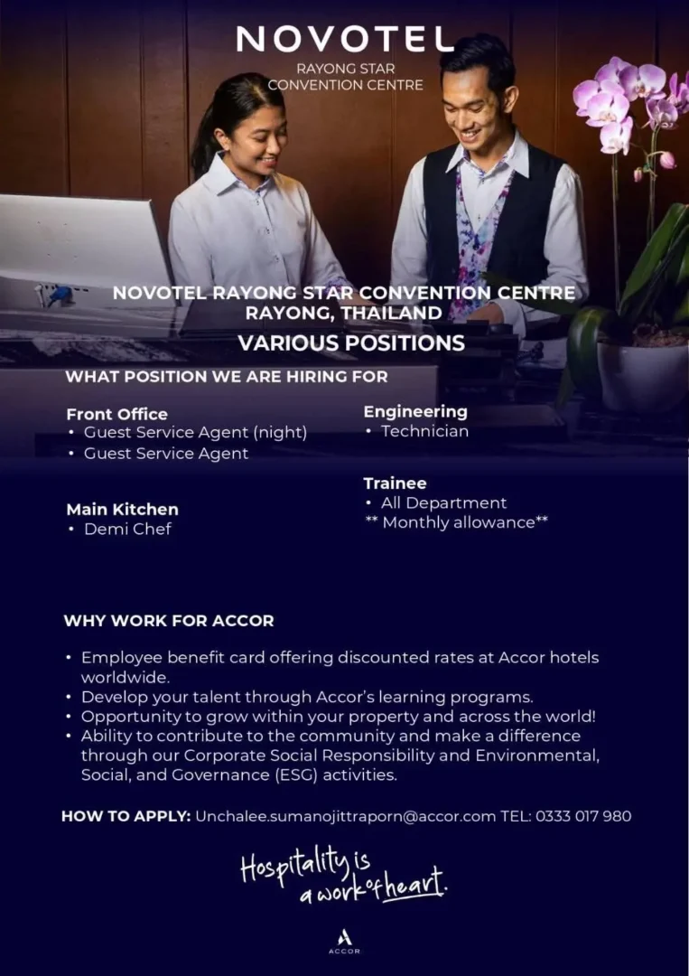 Internship Novotel Ibis Styles Bangkok Sukhumvit 4