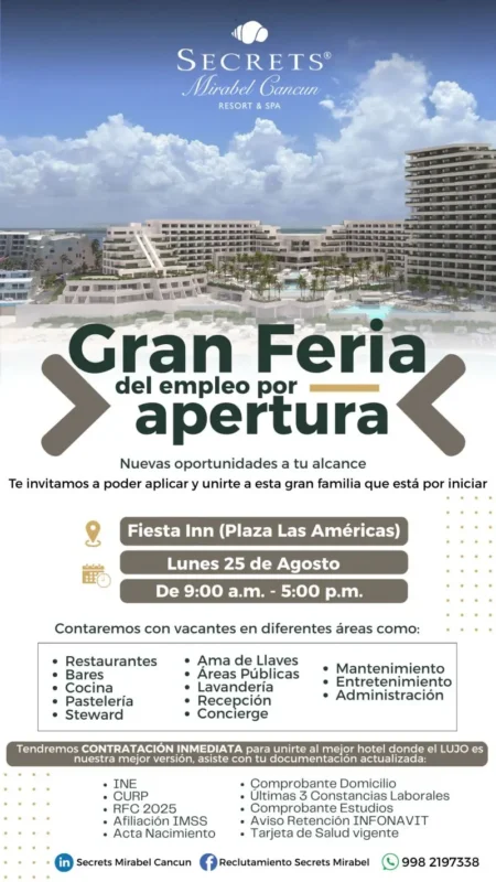 Jobs Fair Secret Cancun