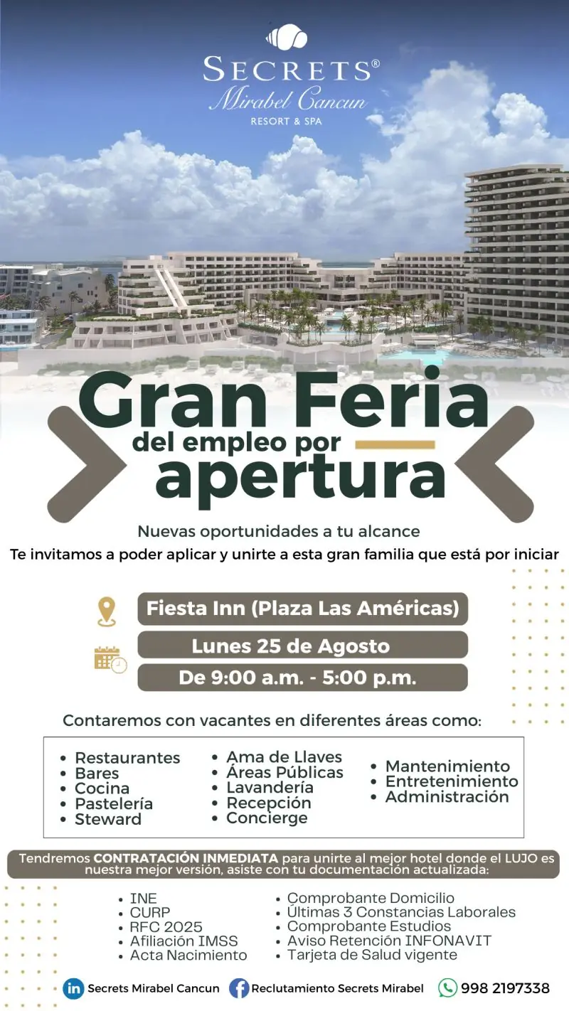 Jobs Fair Secret Cancun