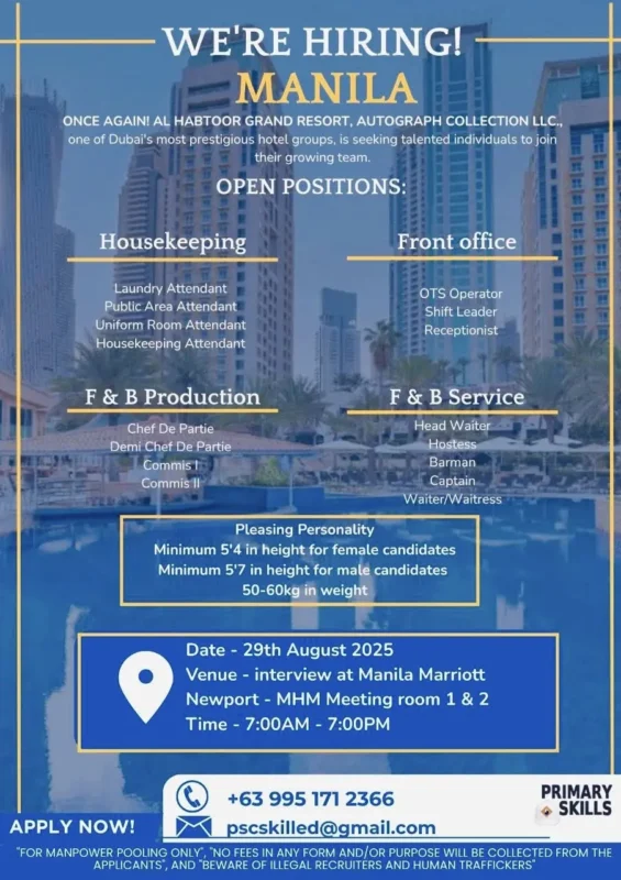 Jobs Fair Marriott Manila