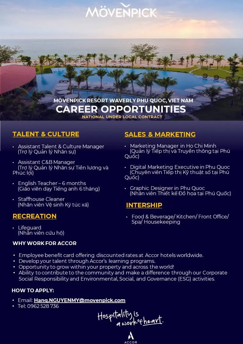 Various Position Movenpick Phu Quoc