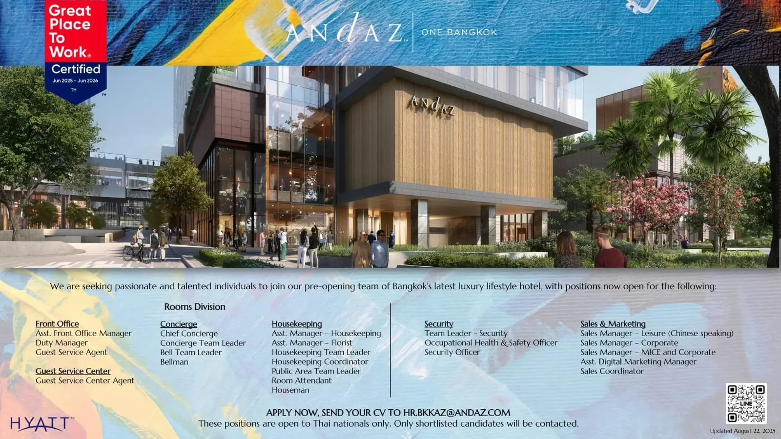 Various Position Andaz Bkk 1