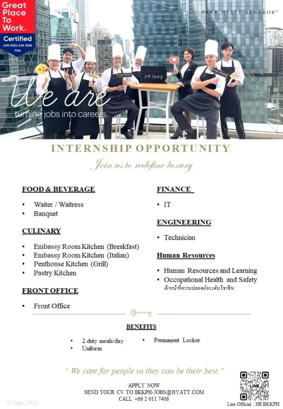 Internship Hyatt Bkk