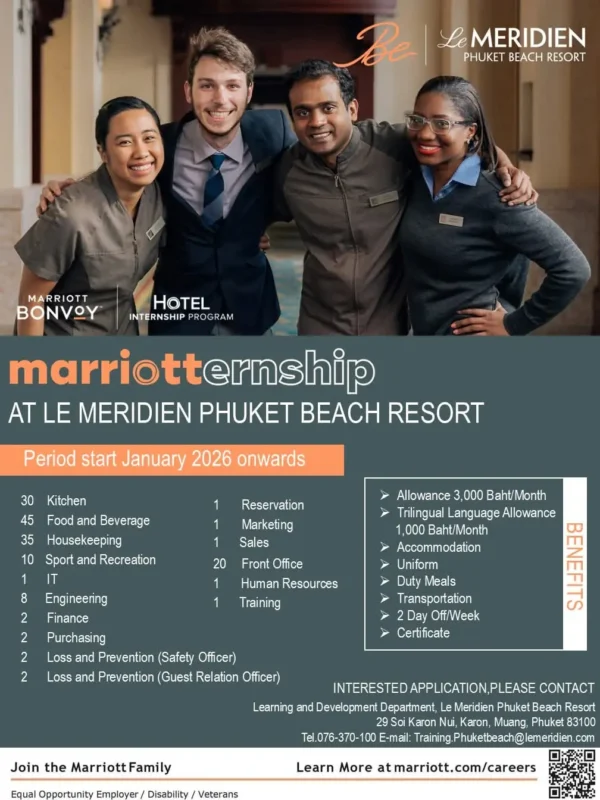 Internship Marriott Phuket 1