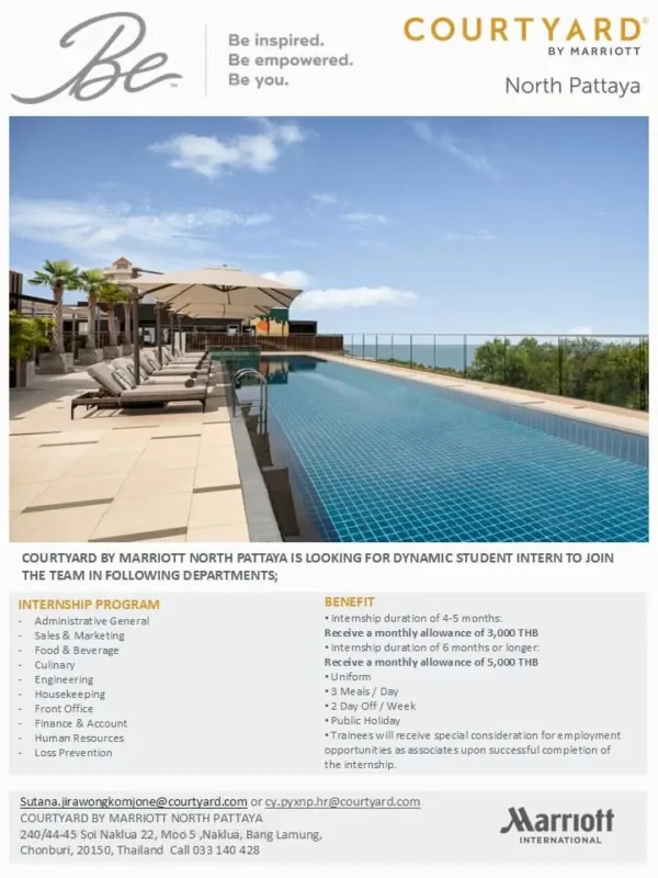 Internship  Courtyard Pattaya