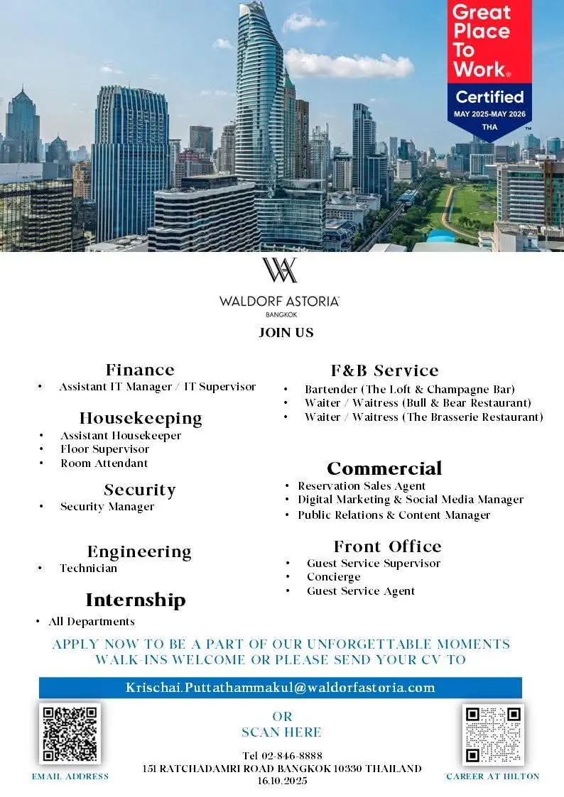 Various Position Waldorf BKK