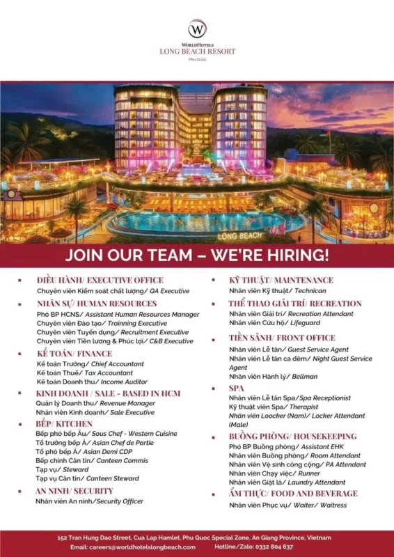 Various Position Long Beach Phu Quoc