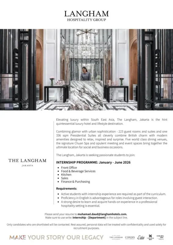 Internship Langham JKT