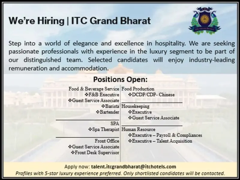 Various Position ITC Bharat