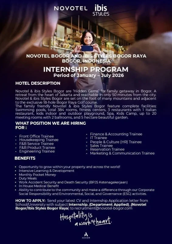 Internship Novotel Bogor