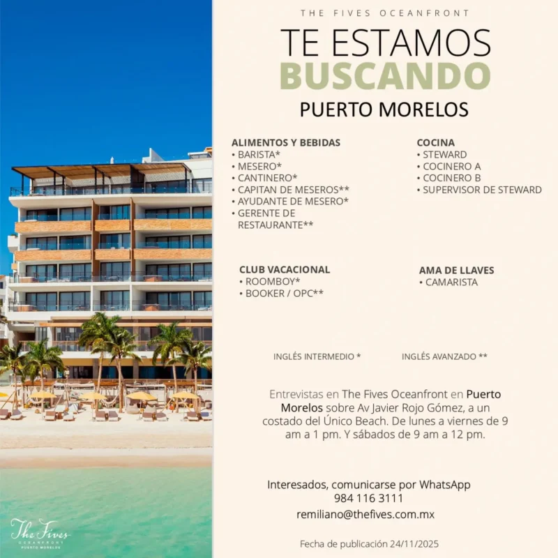 Various Position Puerto Morelos