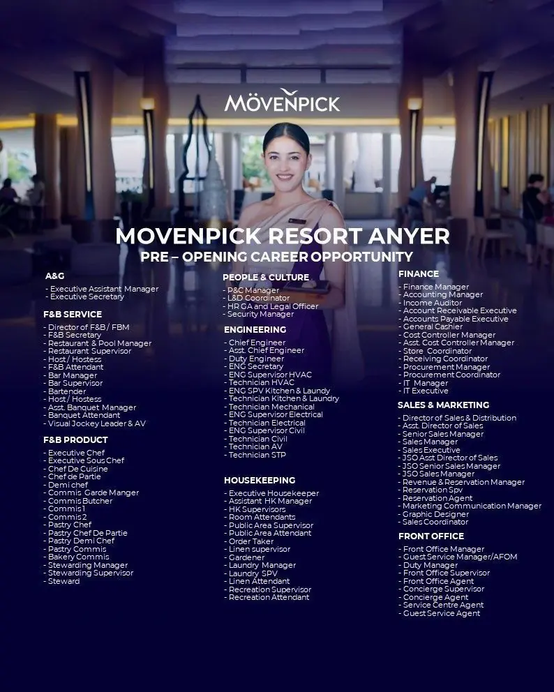 Various Position Movenpick Anyer