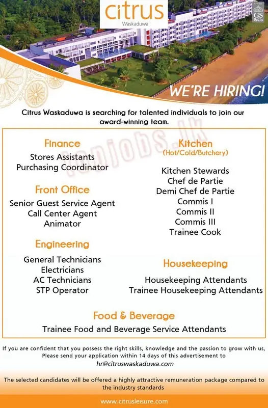 Various Position Citrus Sri Lanka