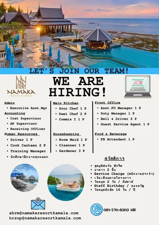 Various Position Namaka Resort