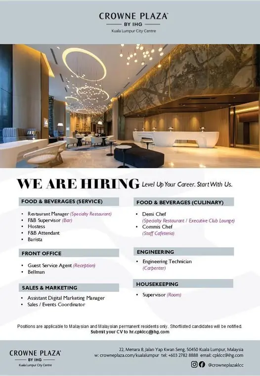 Various Position Crowne KUL