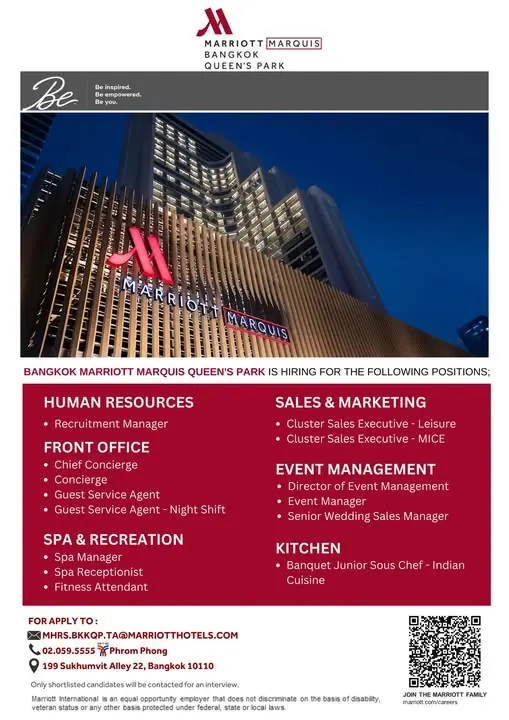 Various Position Marriott BKK