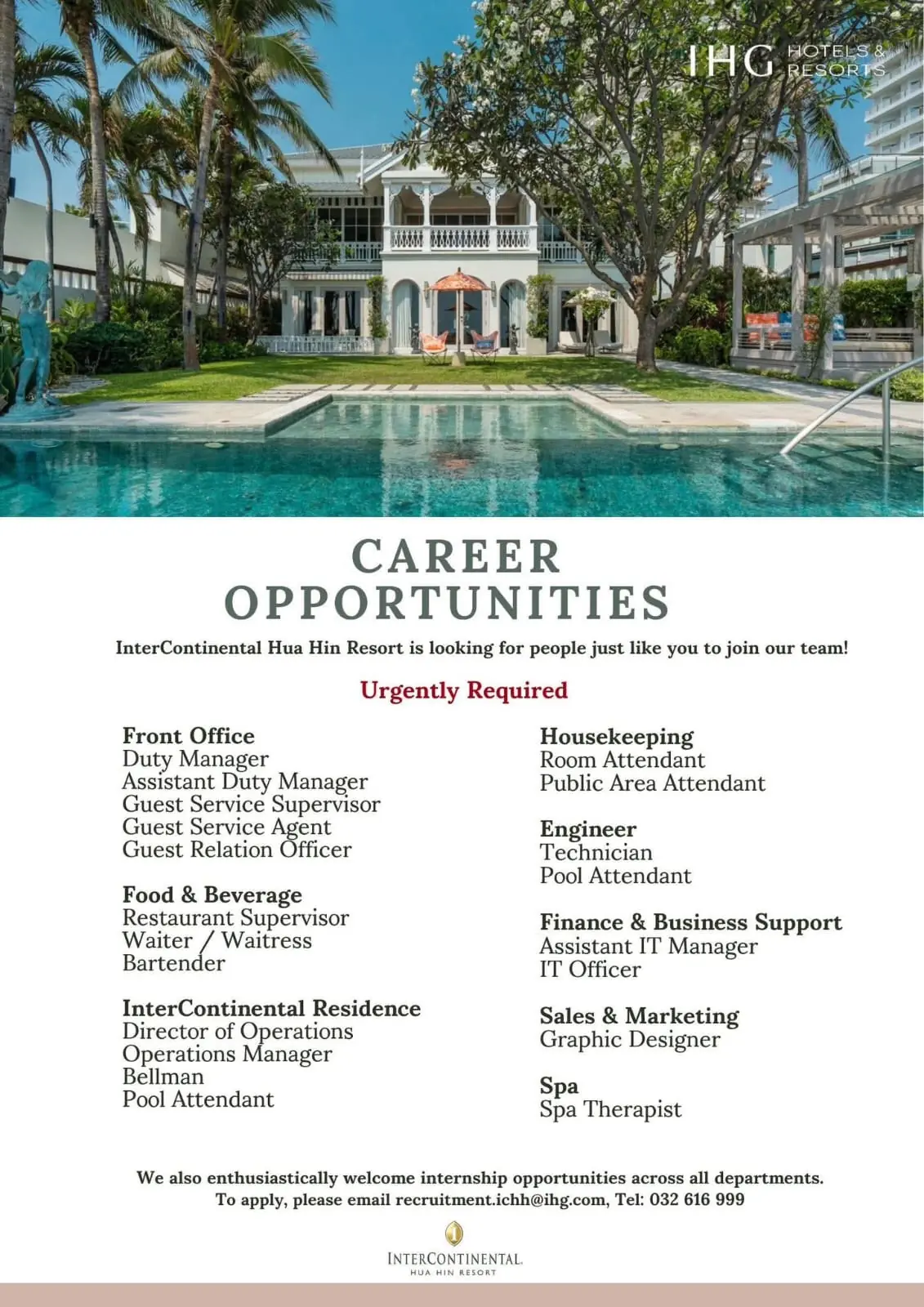 Various Position IC Hua Hin