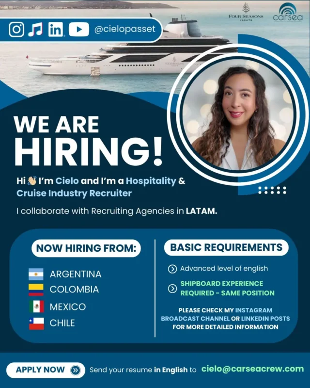 Various Position Four Seasons Yacht South America