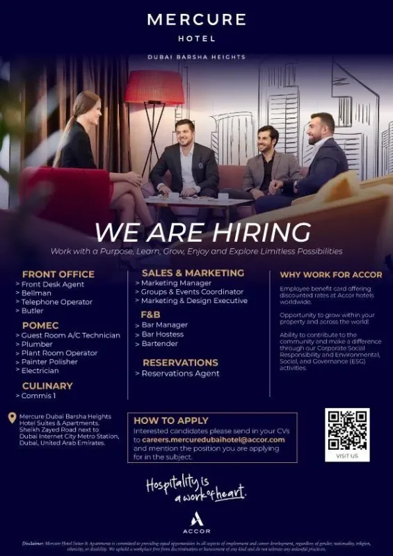 Various Position Mercure Dubai