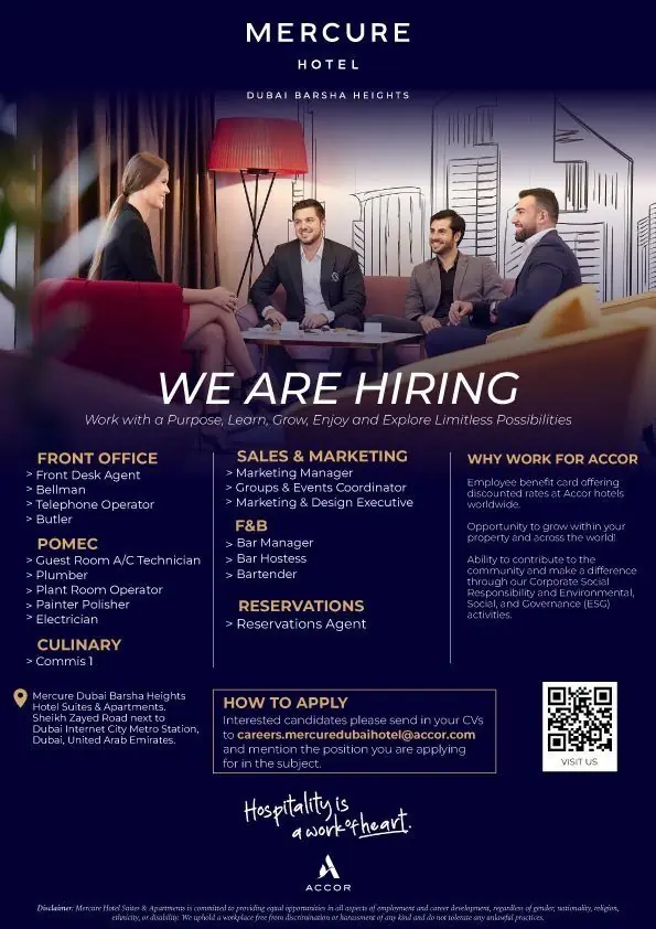 Various Position Mercure Dubai