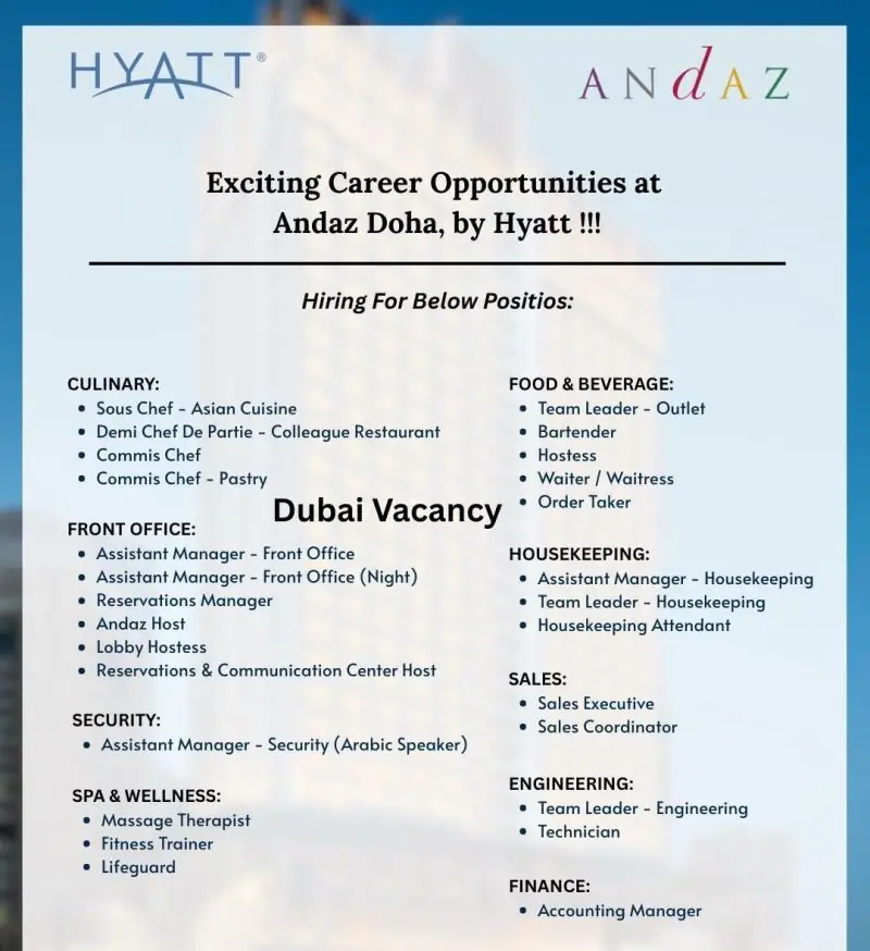 Various Position Andaz Doha