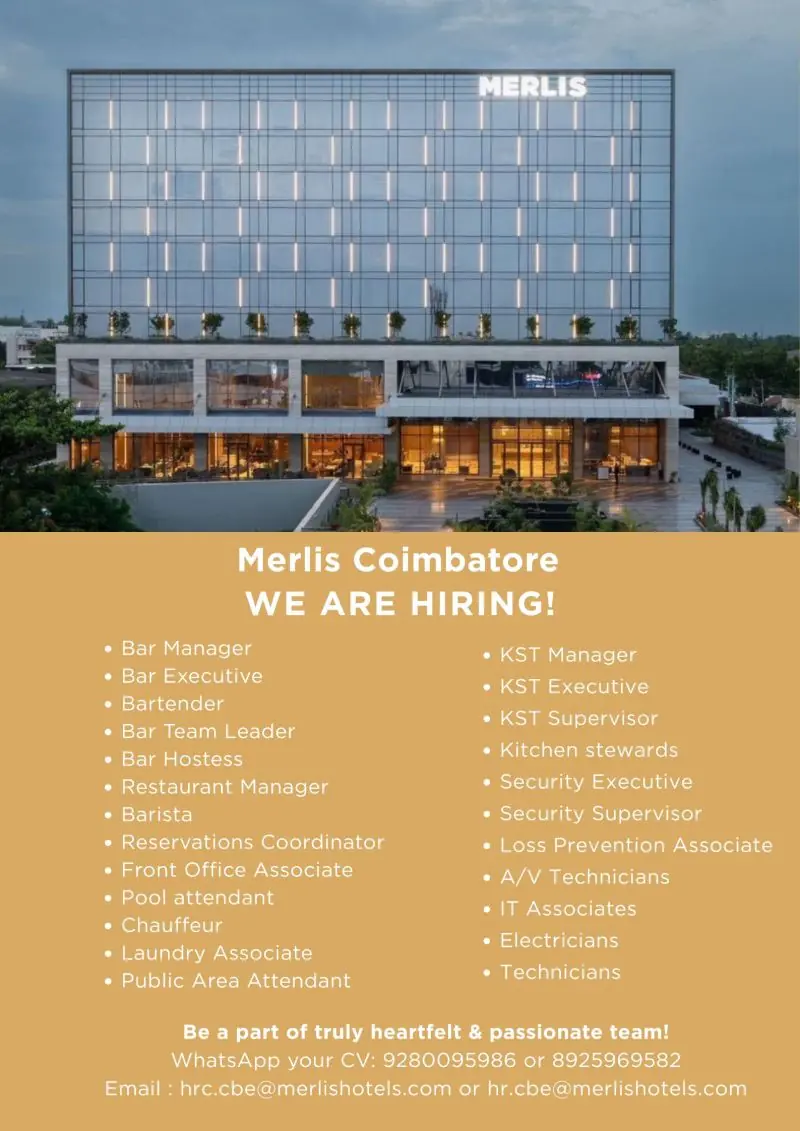 Various Position Merlis Coimbatore