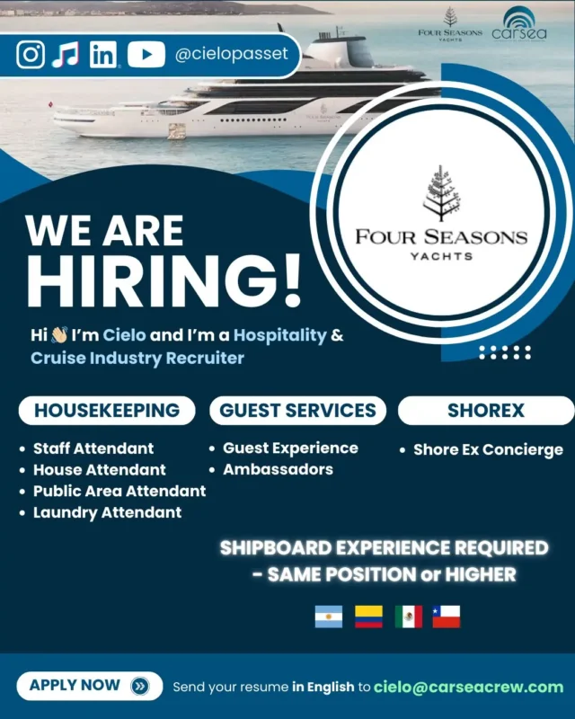 Various Position Yacht Four Seasons1