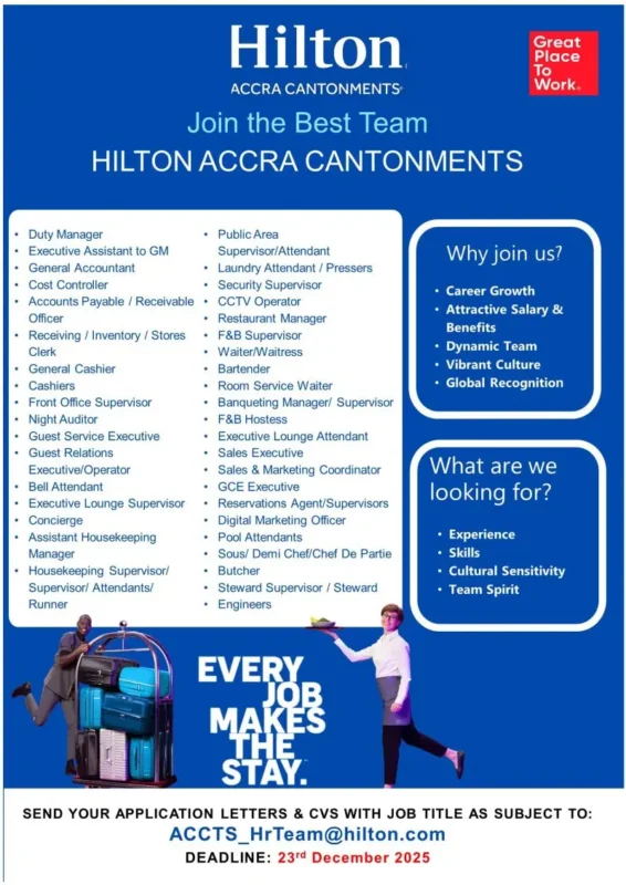 Various Position Hilton Accra