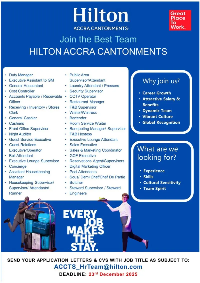 Various Position Hilton Accra