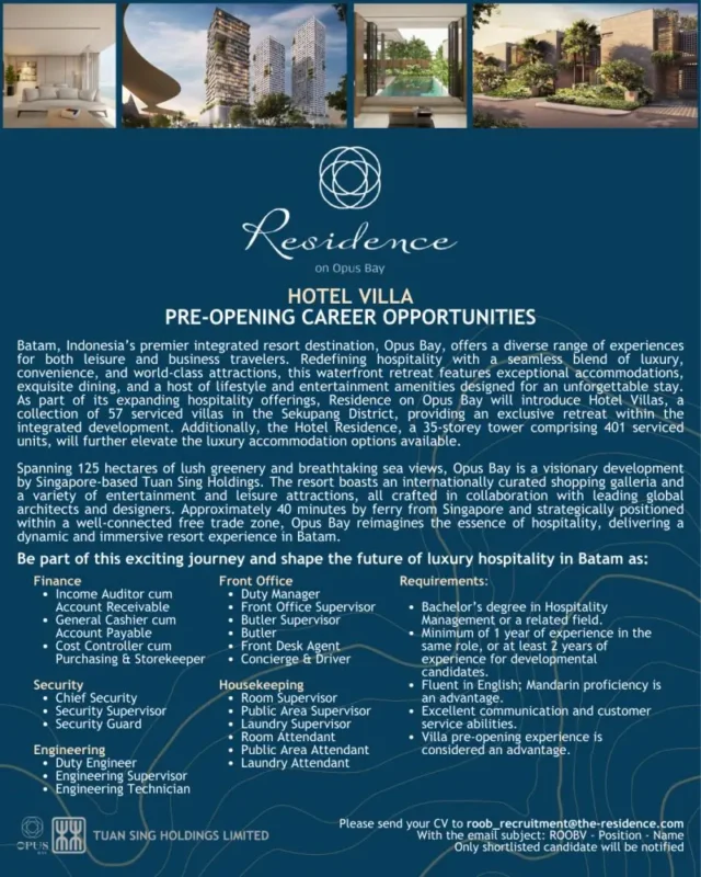 Various Position Residence Opus Bay