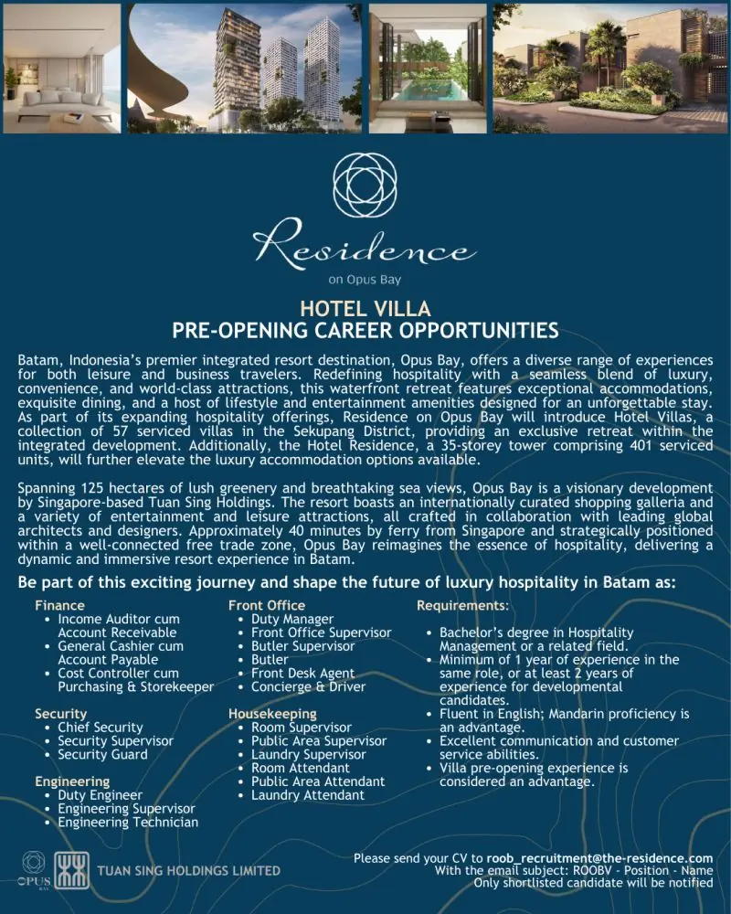 Various Position Residence Opus Bay