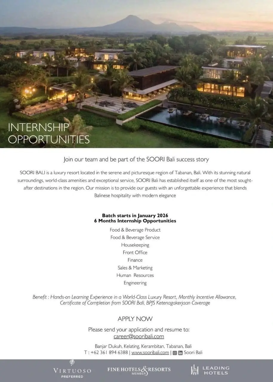 Internship Soori Bali