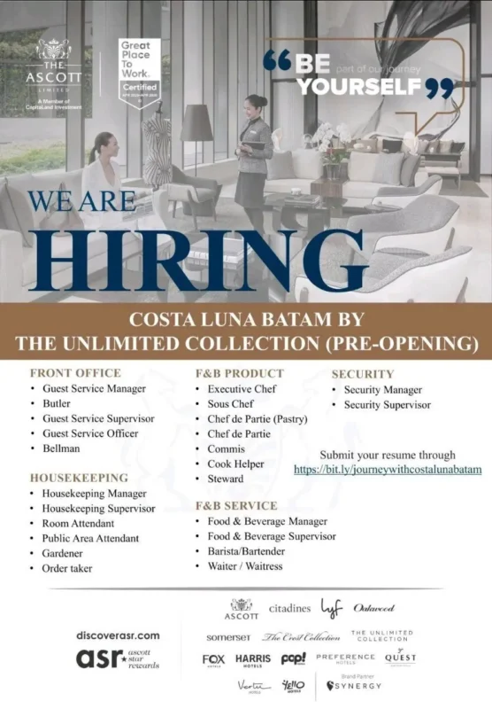 Various Position Costa Luna Batam 2