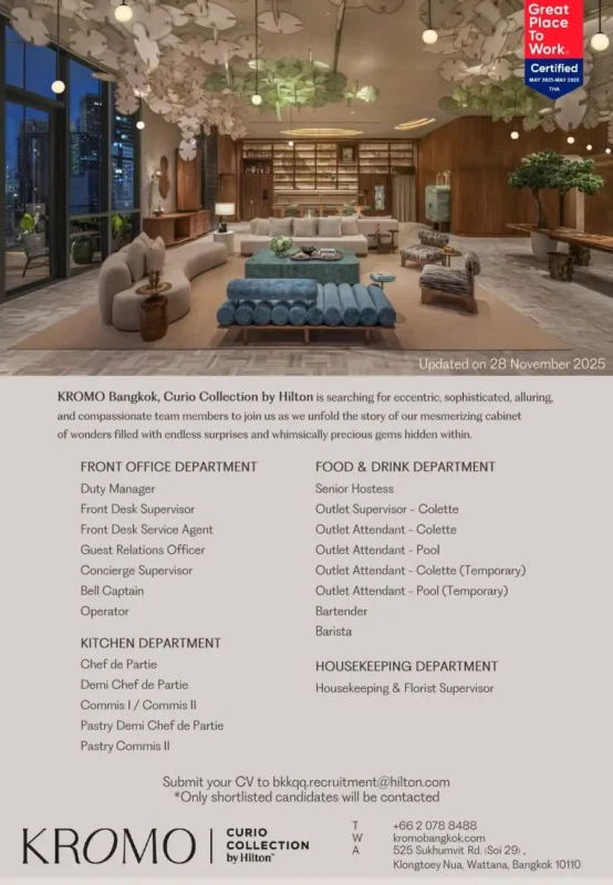 Various Position Kromo Bangkok