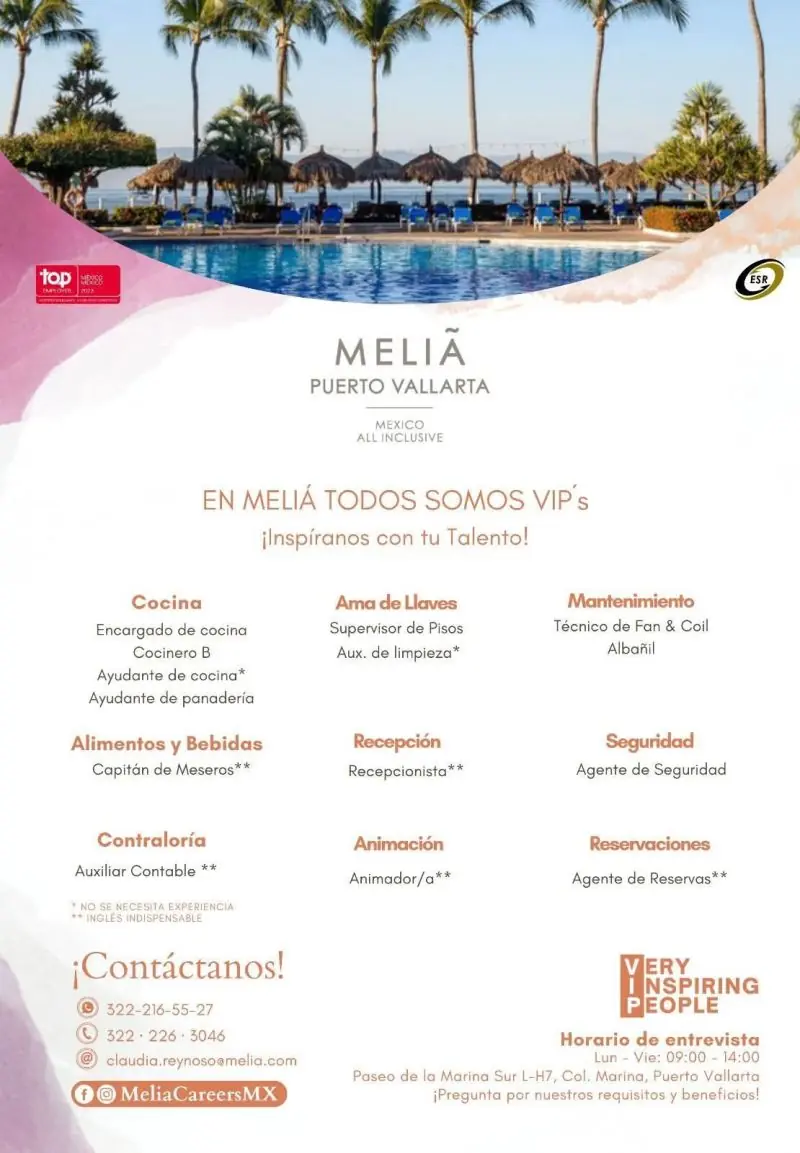 Various Position Melia Vallarta