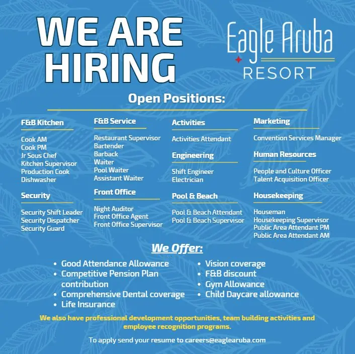 Various Position Eagle Aruba