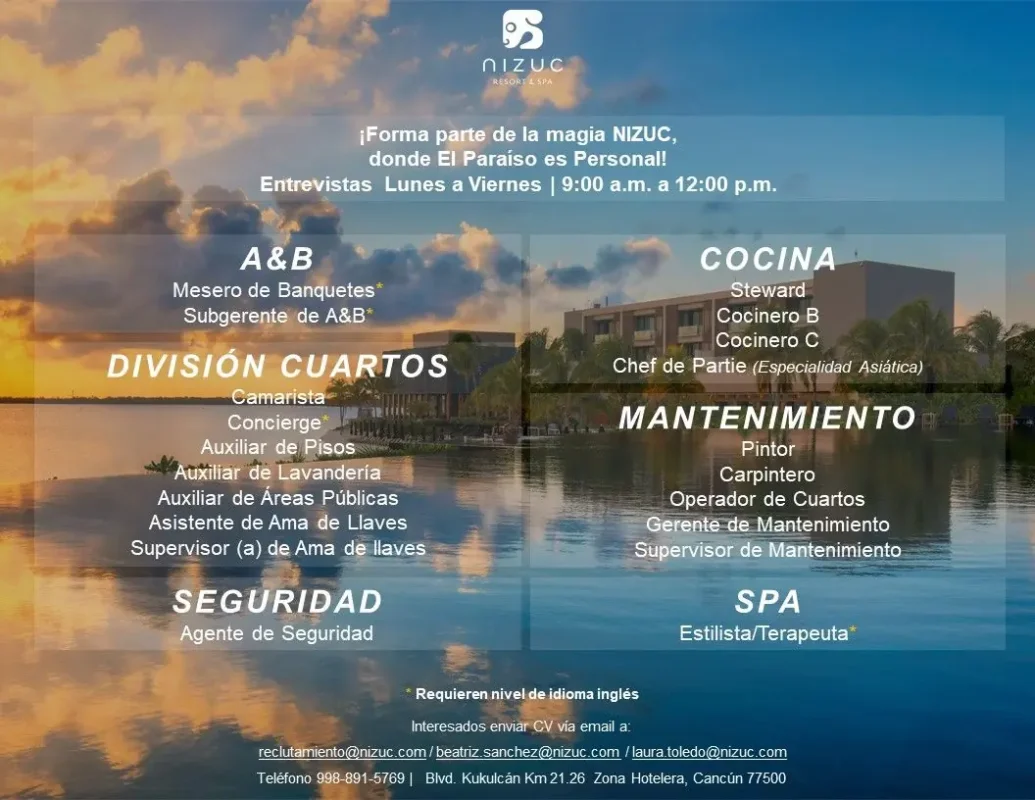 Various Position Nizuc Cancun