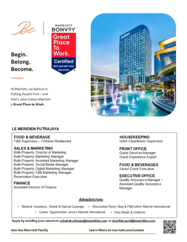 Various Position Meridien Putrajaya