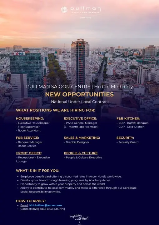 Various Position Pullman Saigon