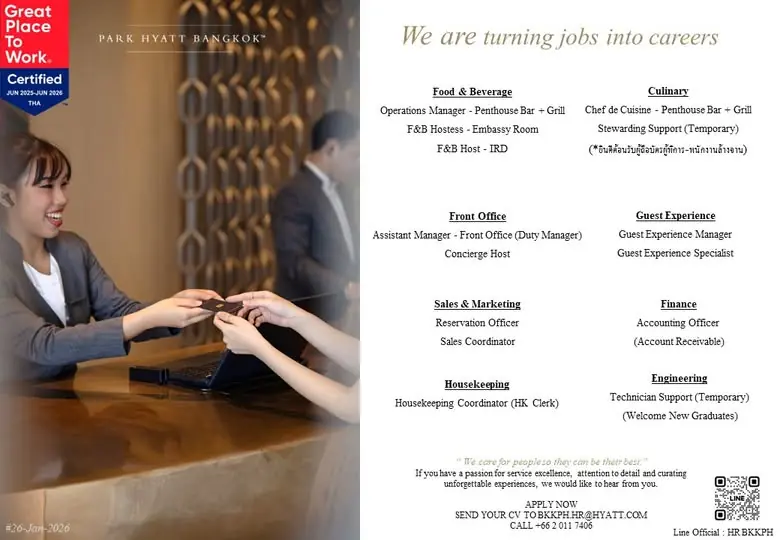 Various Position  Hyatt Bkk