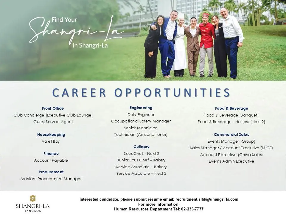 Various Position Shangri La Bkk