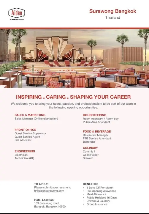 Various Position Surawong Bkk