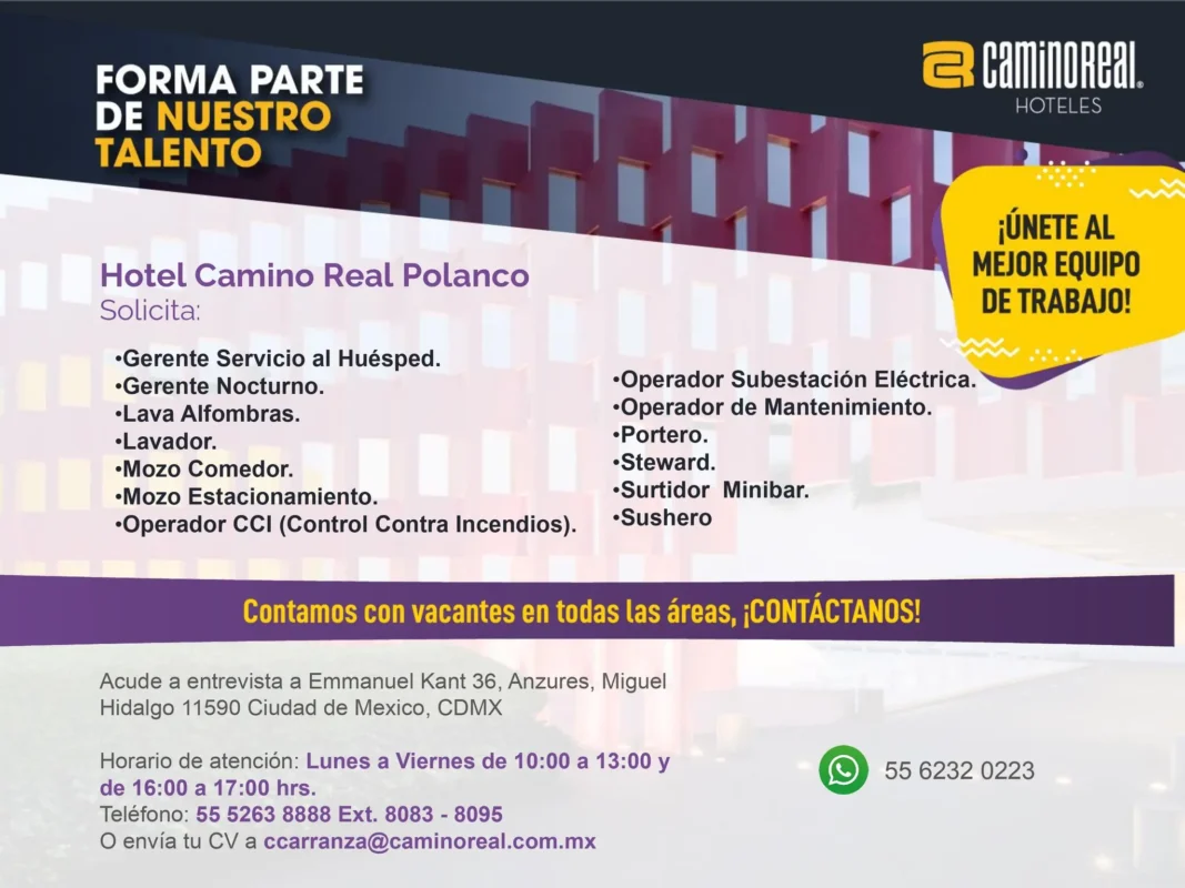 Various Position Camino Real Polanco 1