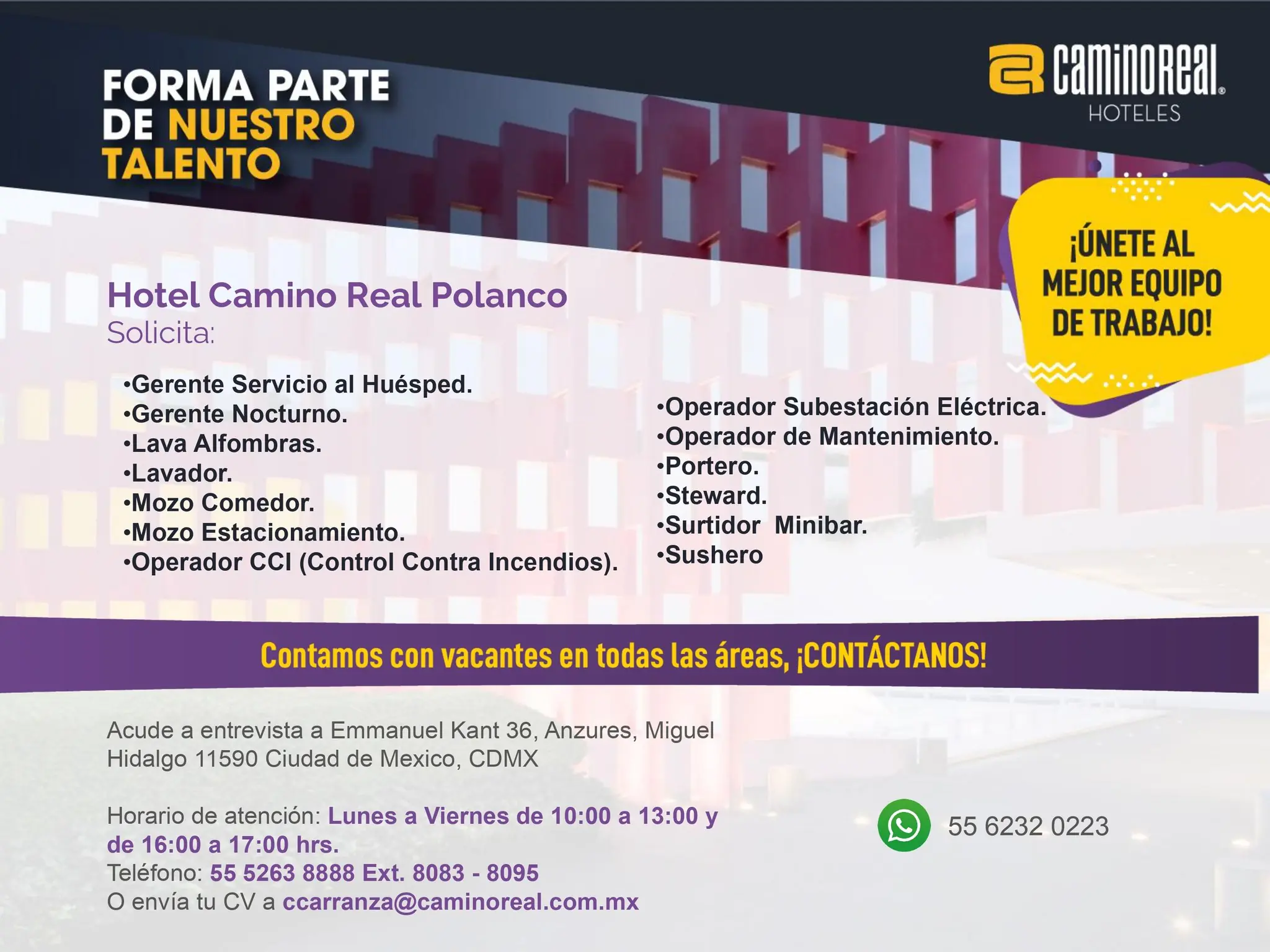 Various Position Camino Real Polanco 1