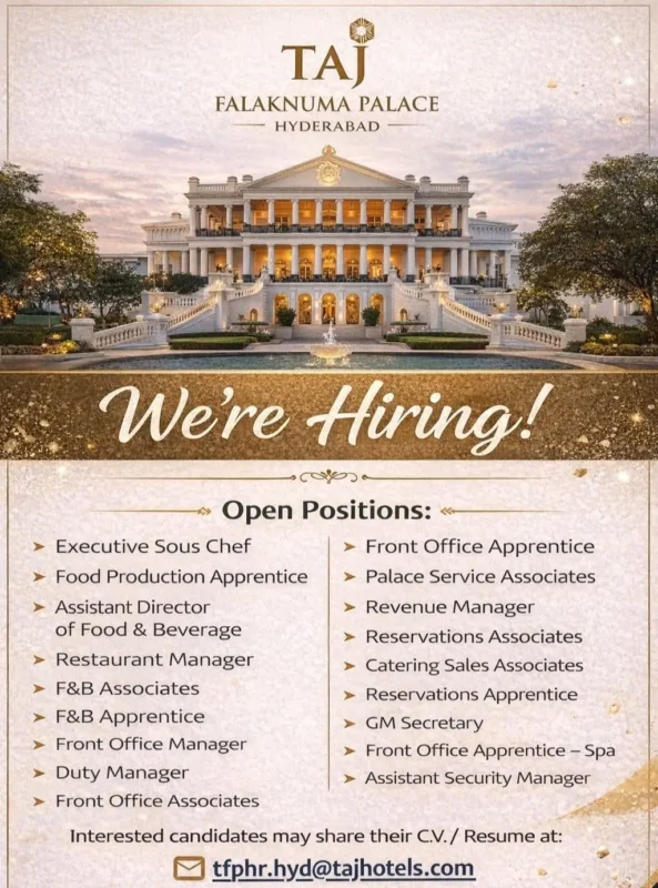 Various Position Taj Hyderabad