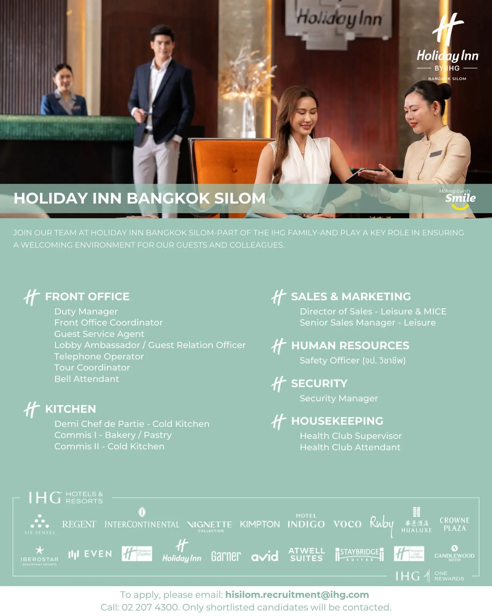 Various Position Holiday Inn BKK