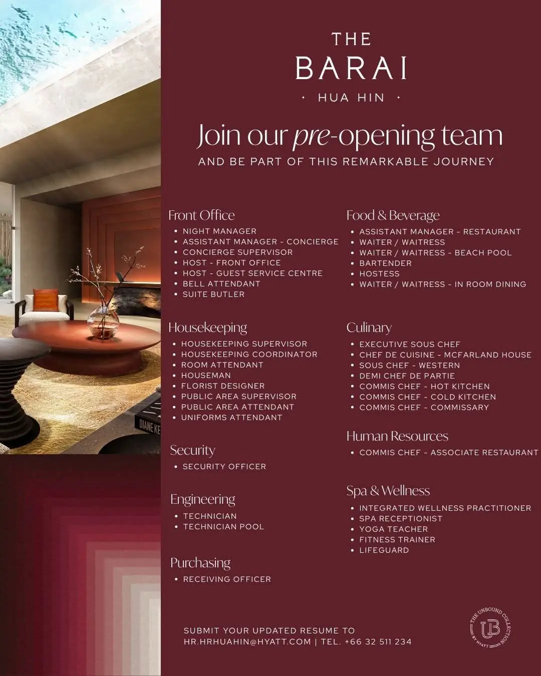 Various Position The Barai Hua Hin