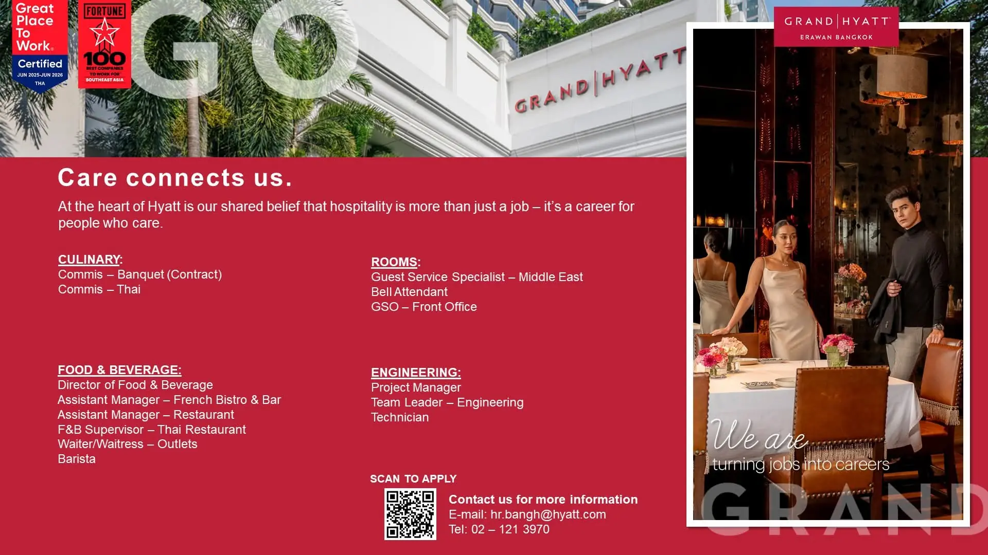 Various Position  Grand Hyatt Bkk