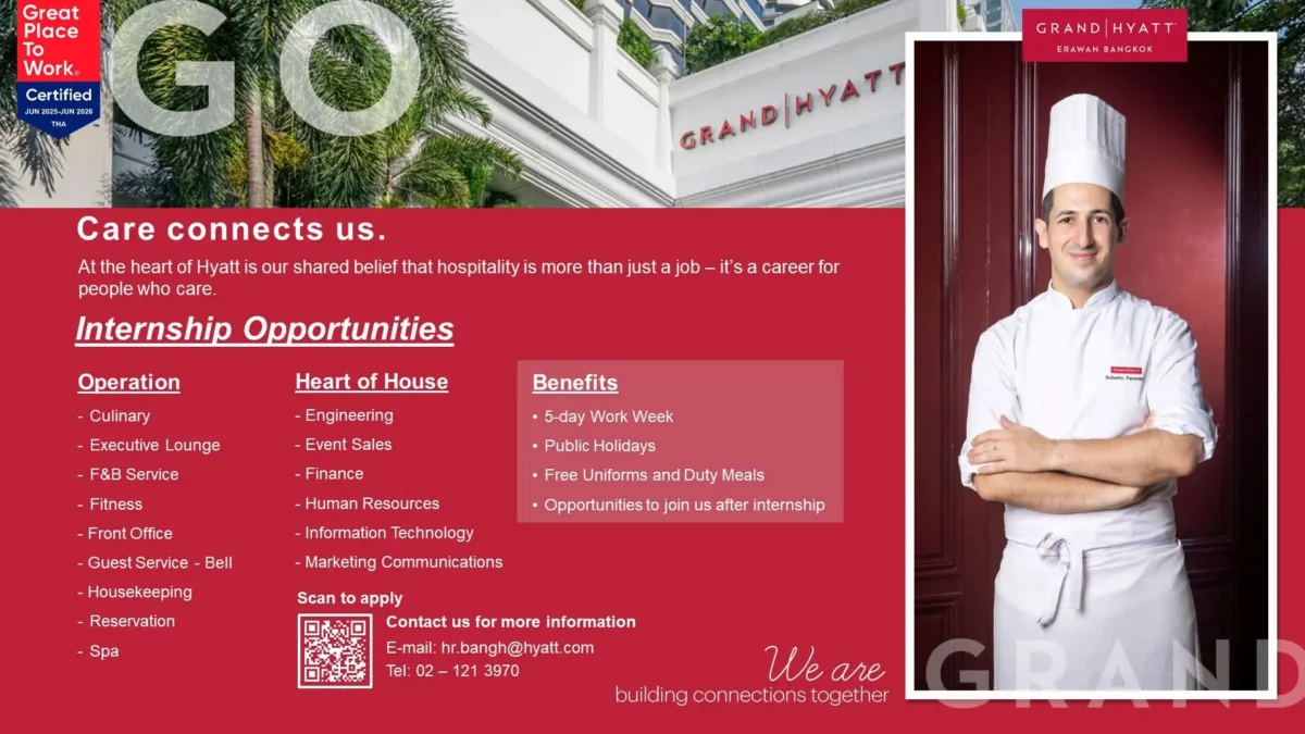Internship Grand Hyatt Bkk