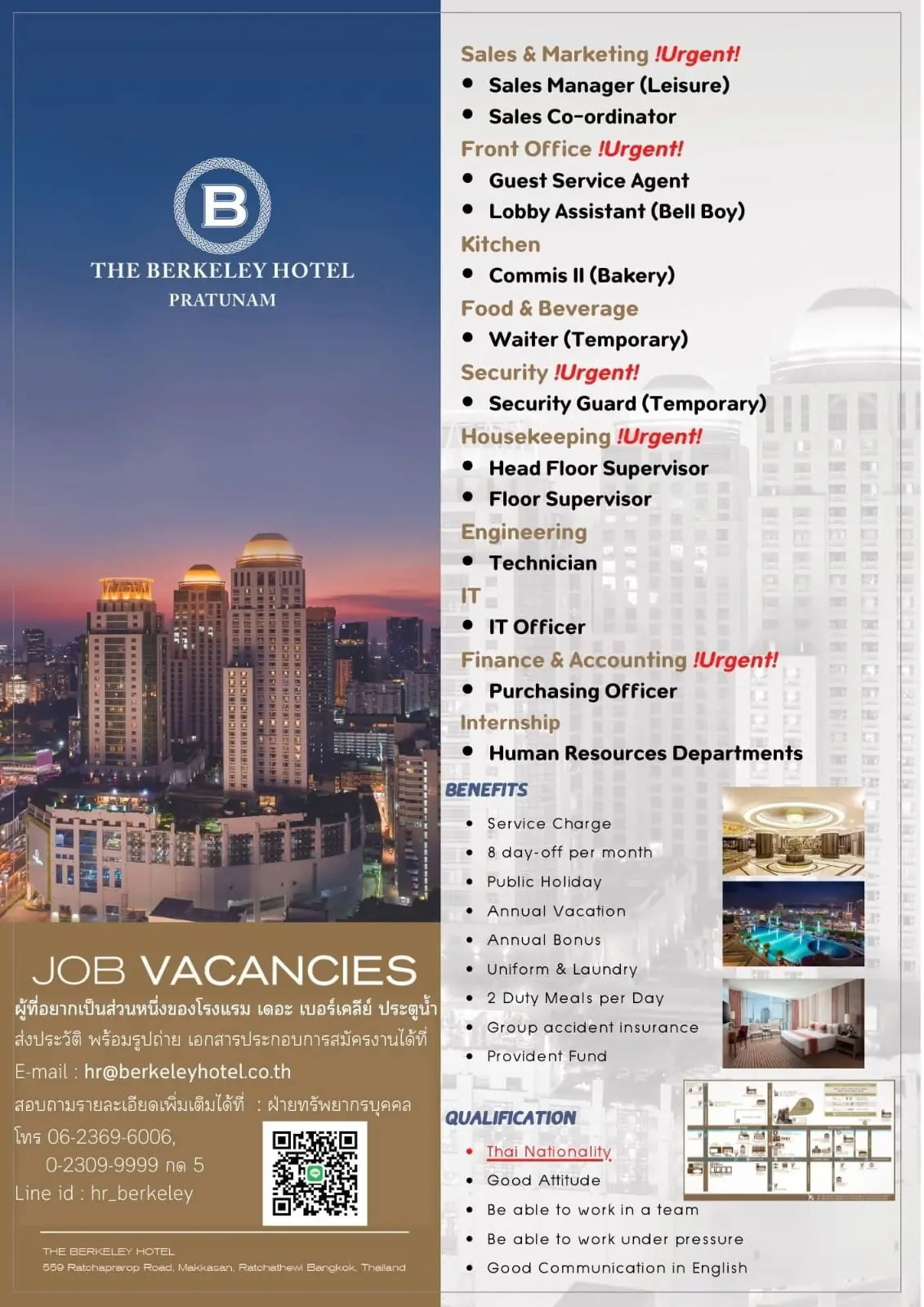 Various Position Berkeley Pratunam